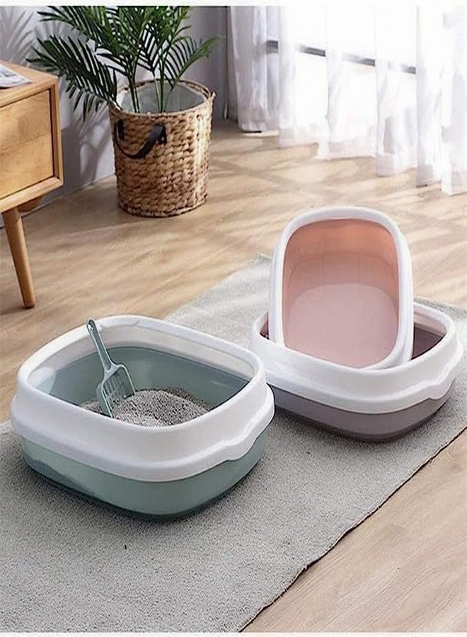 BohoBark Cat Litter Tray with Free Scooper Suitable for All Cat Breeds & Kittens (Colour May Vary) - Image 5